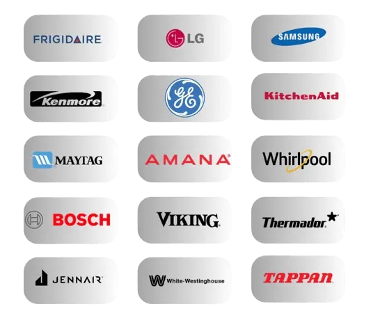 A list of brand logos we're licensed to repair.